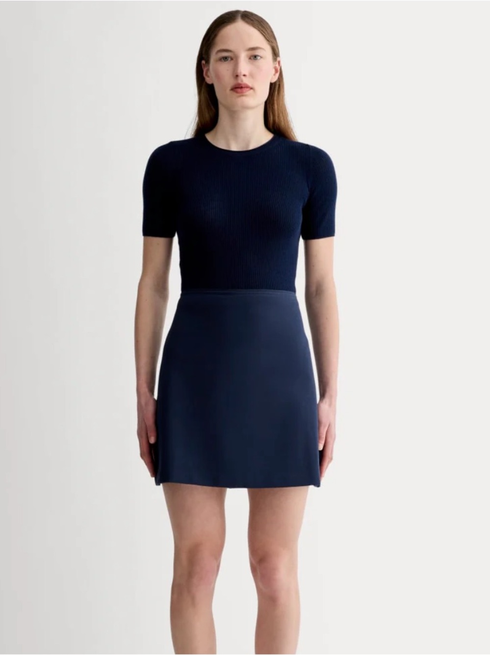 Everlane - THE DREAM MINI SKIRT- navy